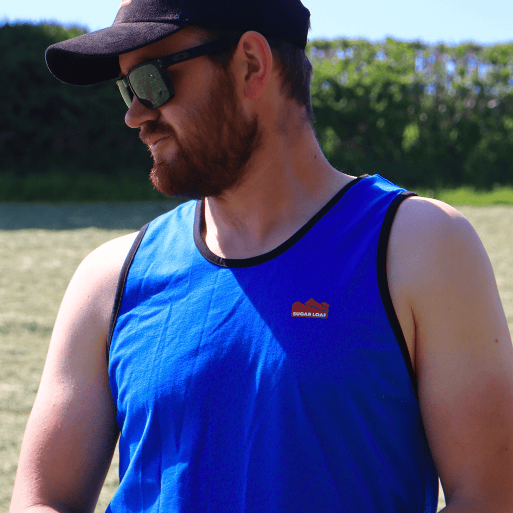 Sugar Loaf Shearing Singlet - Blue/Black