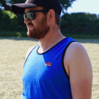 Sugar Loaf Shearing Singlet - Blue/Black