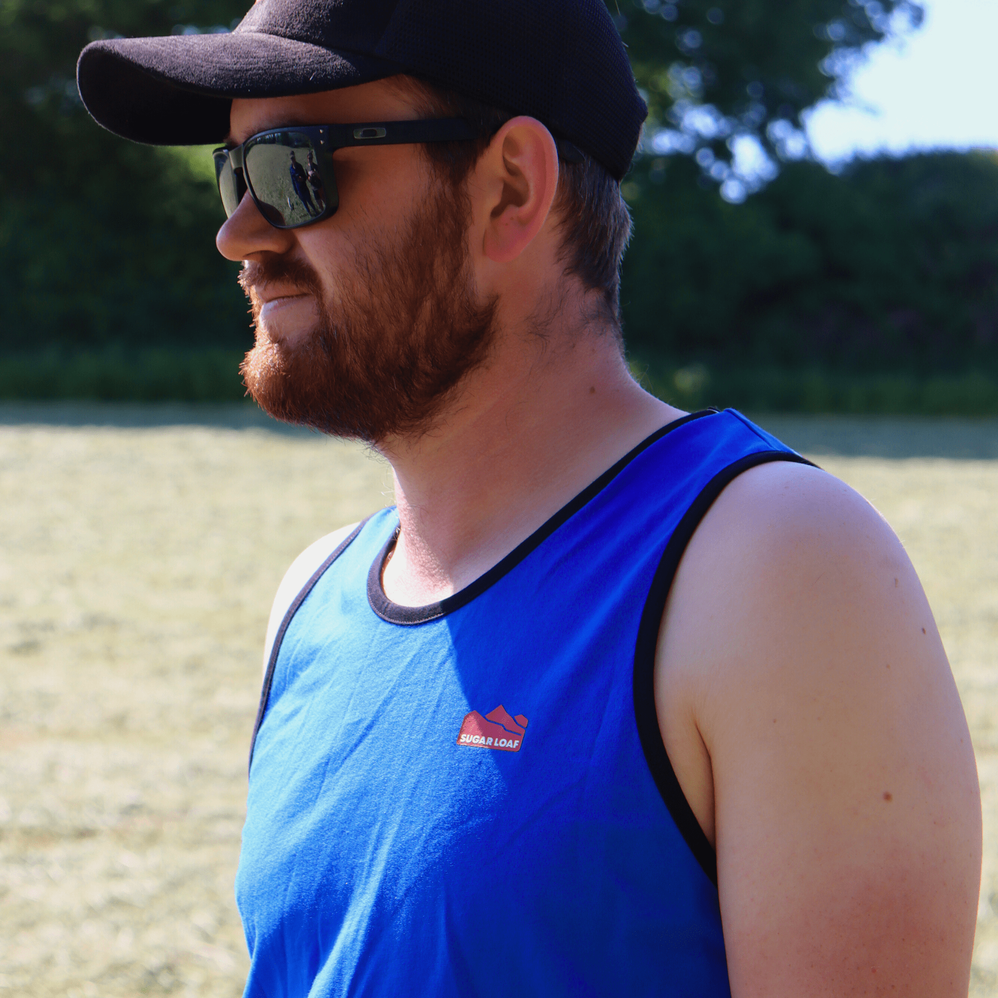 Sugar Loaf Shearing Singlet - Blue/Black