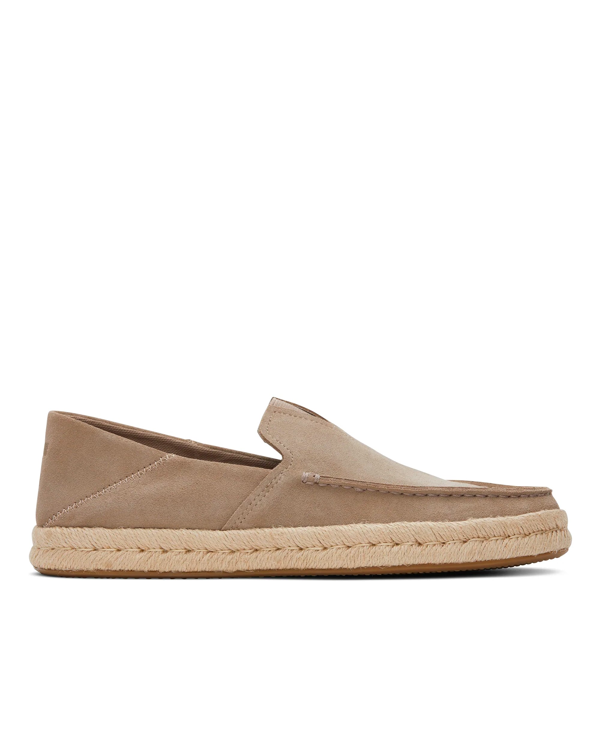 Toms Alonso Rope Slip On Loafer Suede Dune