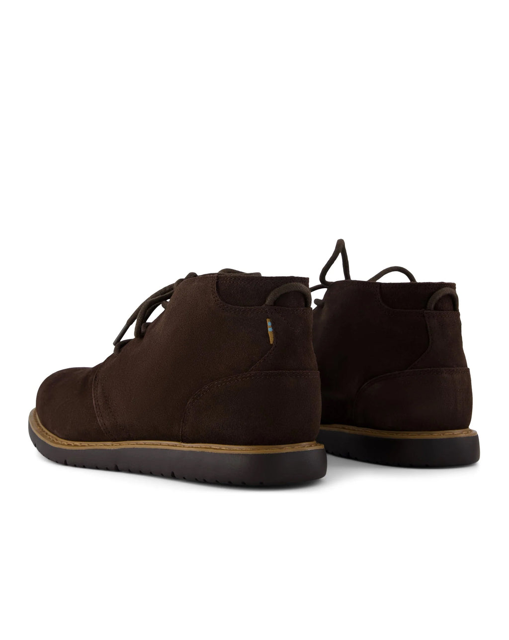 Toms Navi Lace Up Chukka boot Lightweight Outsole Chocolate Brown