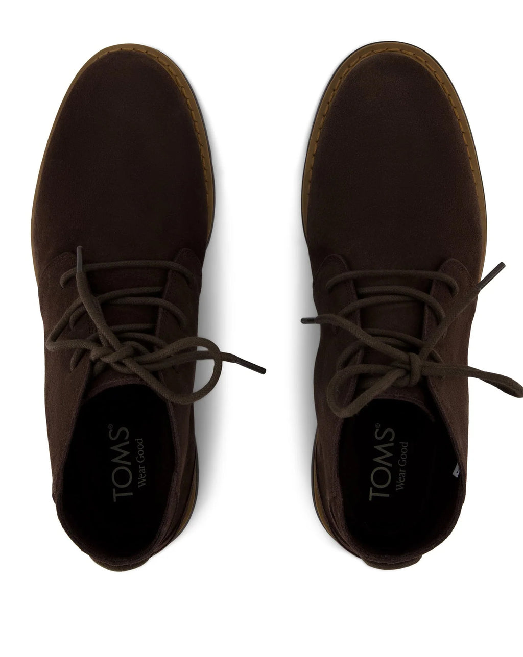 Toms Navi Lace Up Chukka boot Lightweight Outsole Chocolate Brown