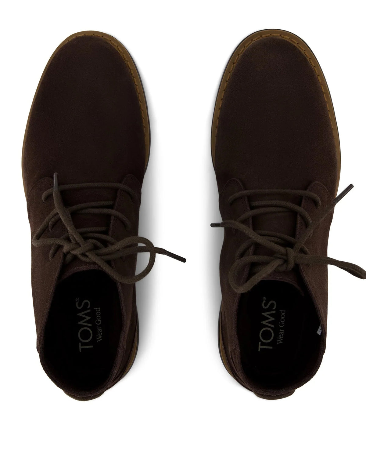 Toms Navi Lace Up Chukka boot Lightweight Outsole Chocolate Brown