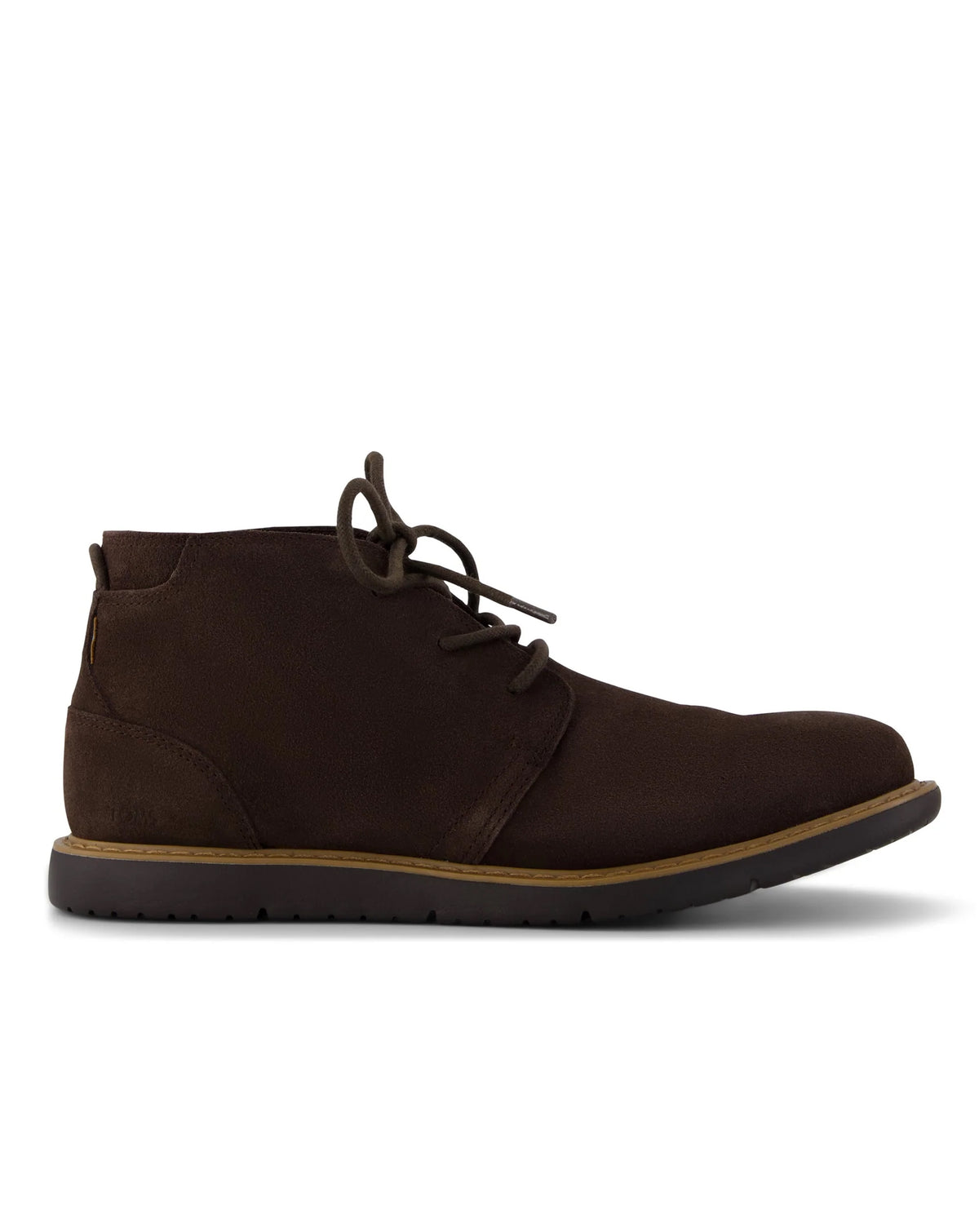 Toms Navi Lace Up Chukka boot Lightweight Outsole Chocolate Brown