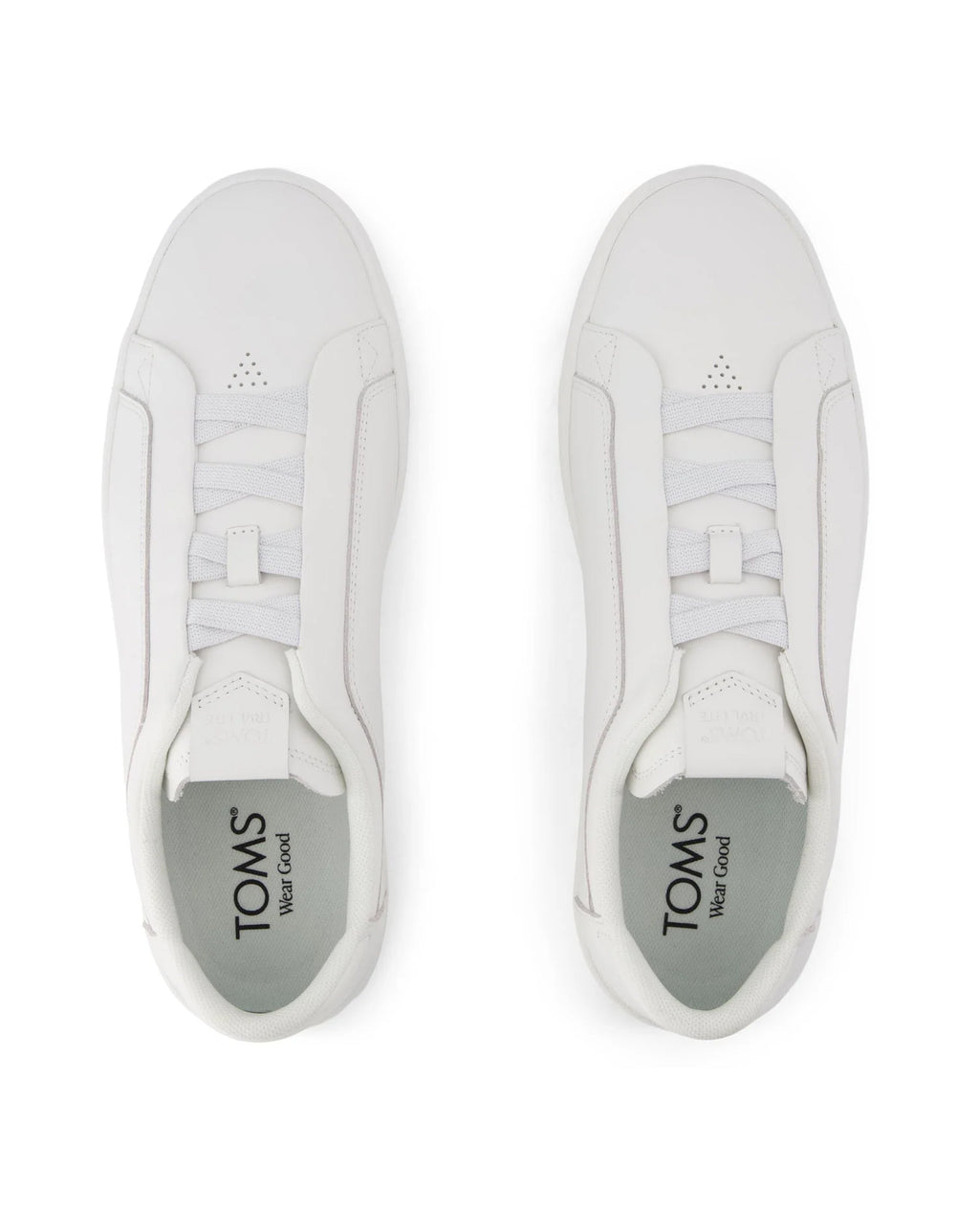 Toms TRVL Lite Miles Slip On Leather Sneaker WHITE