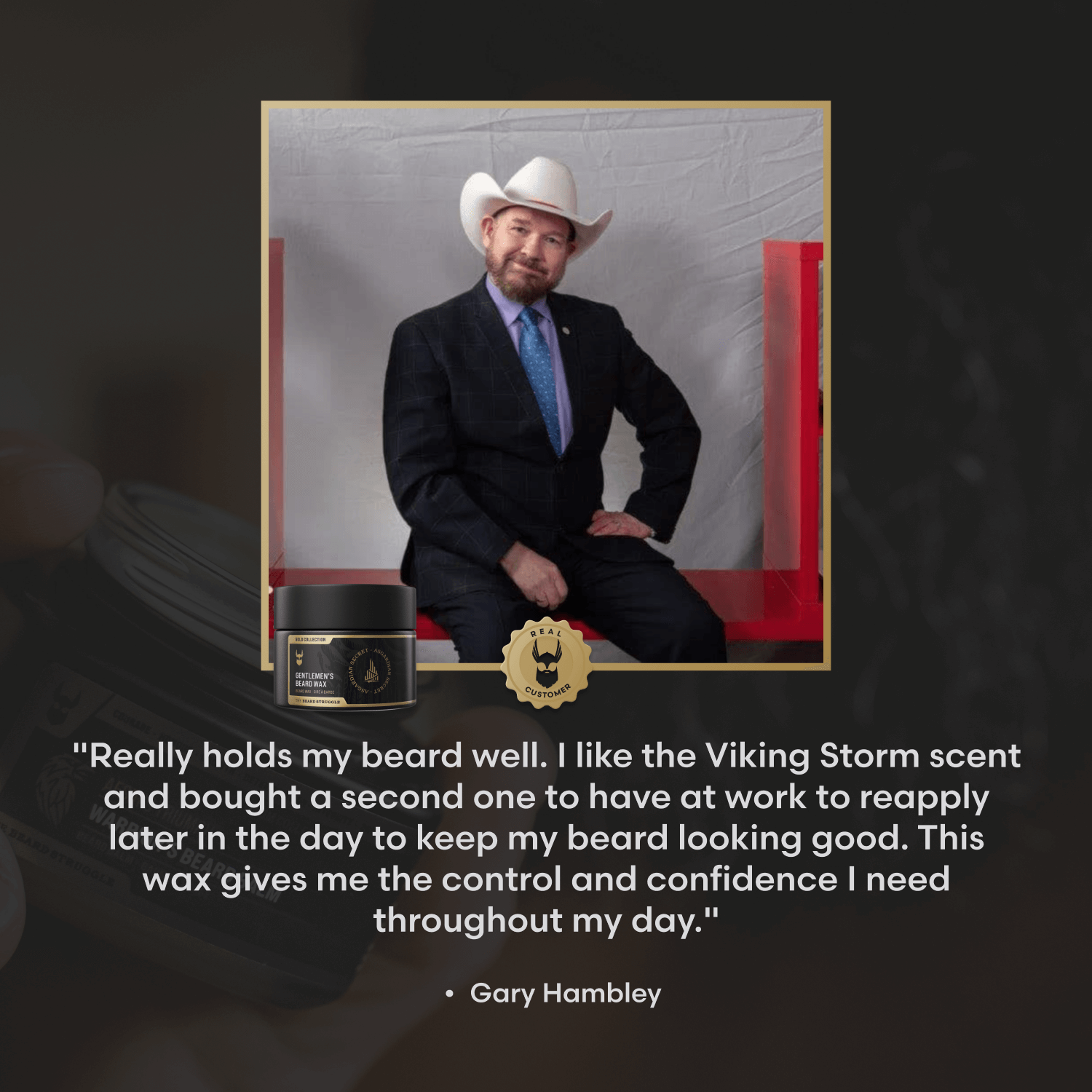 Clear Mustache Wax for a Natural Hold