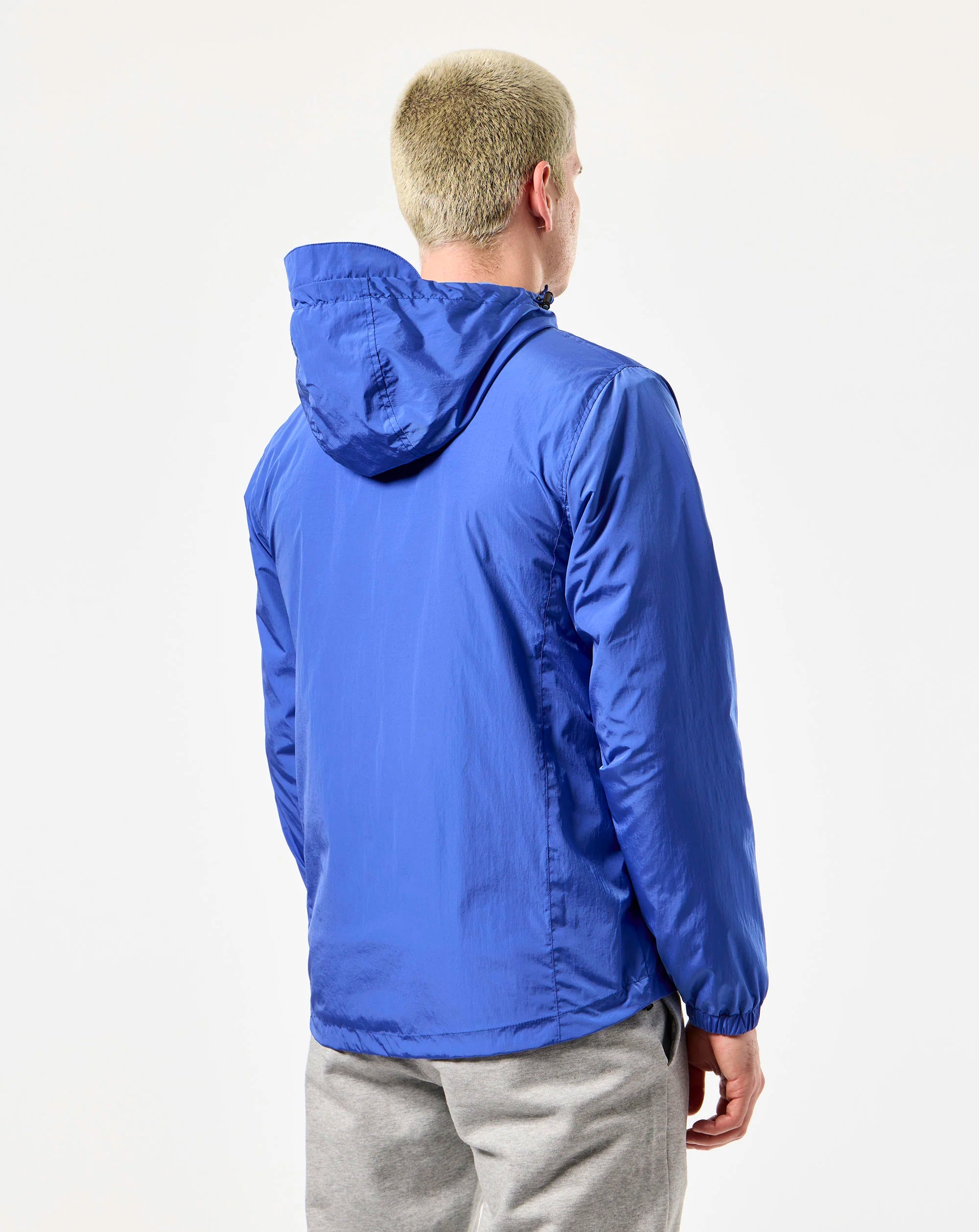 Weekend Offender Technician Windbreaker Mesh Lined Jacket Bluebell