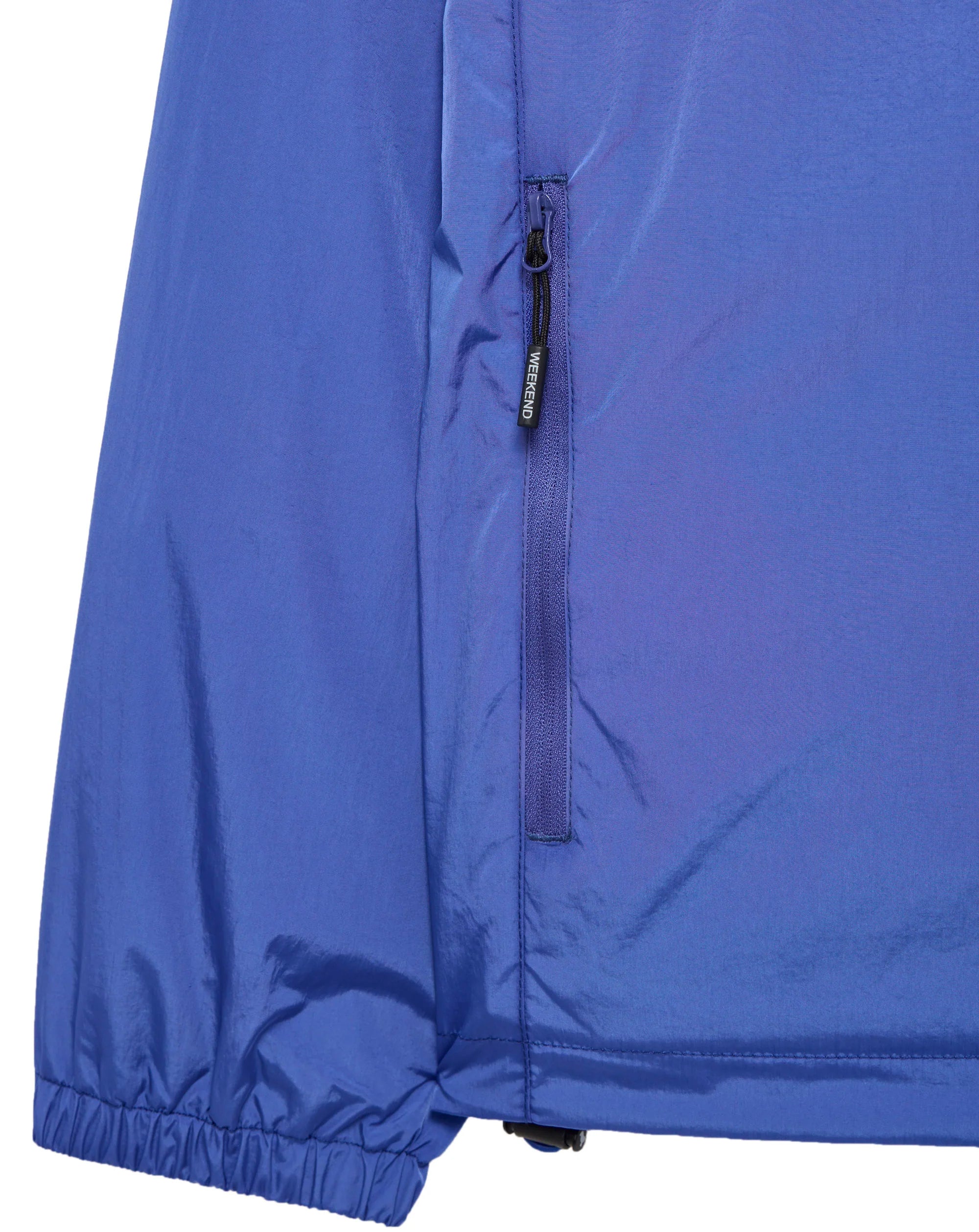 Weekend Offender Technician Windbreaker Mesh Lined Jacket Bluebell