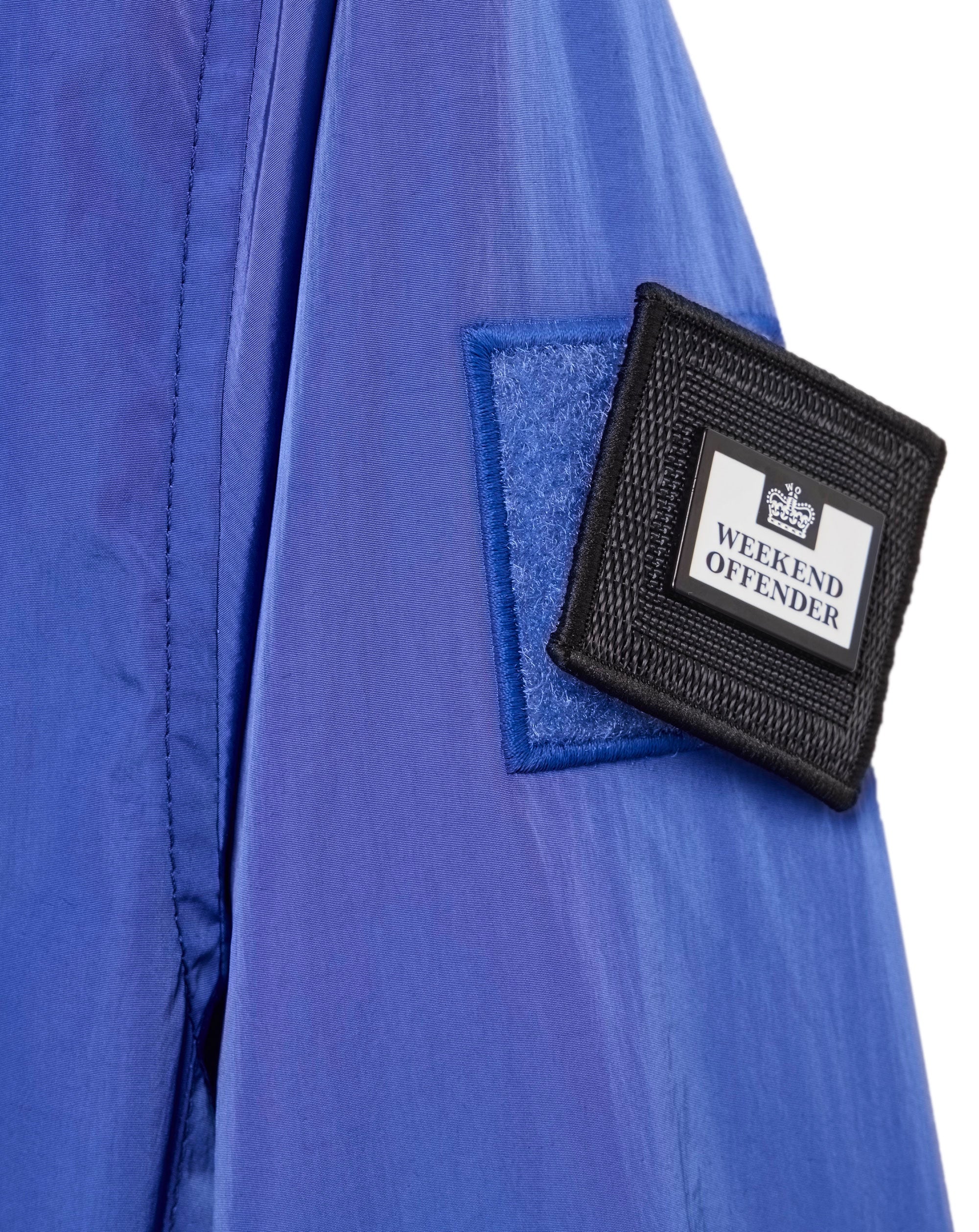 Weekend Offender Technician Windbreaker Mesh Lined Jacket Bluebell