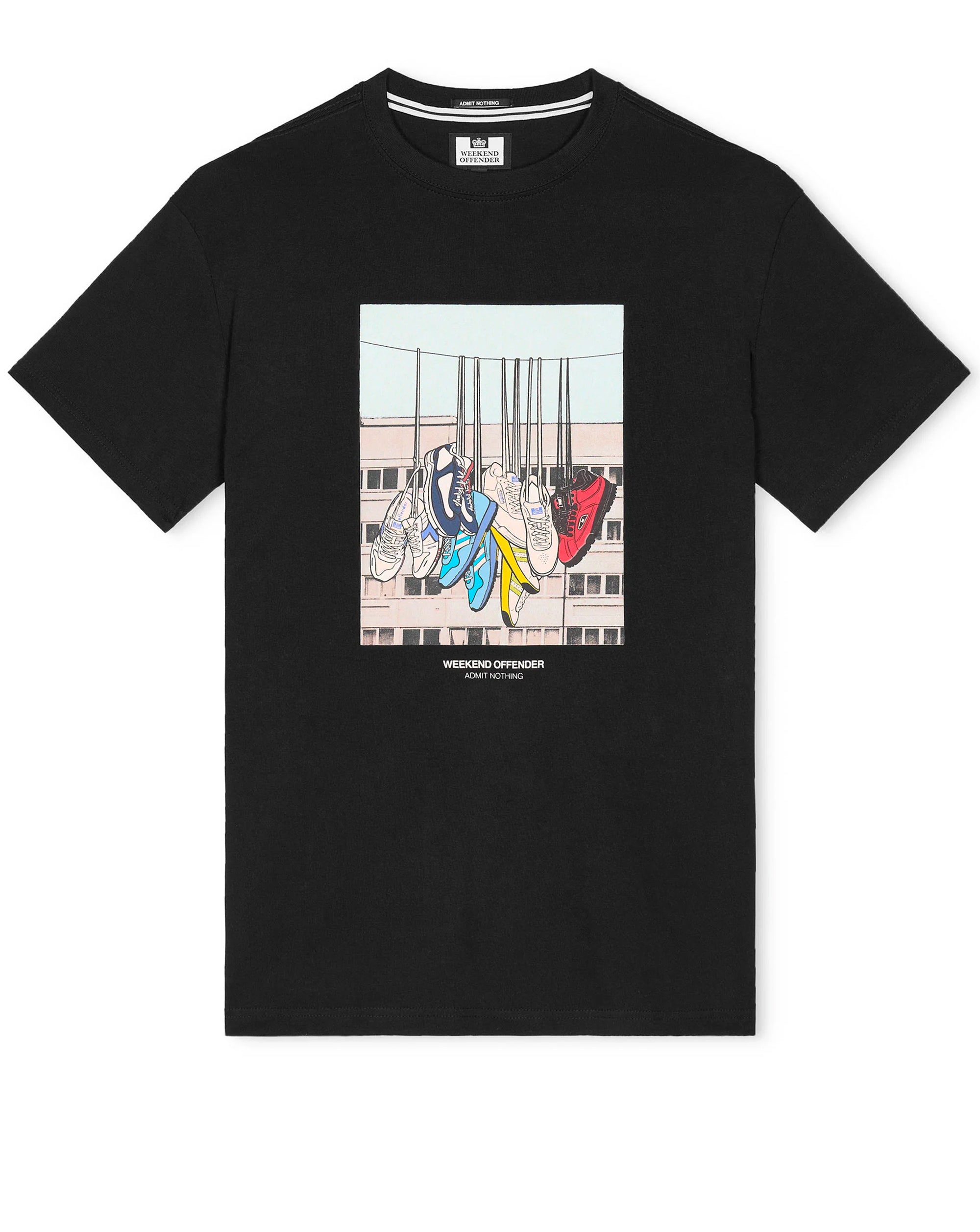 Weekend Offender Battle Lines T-Shirt Black