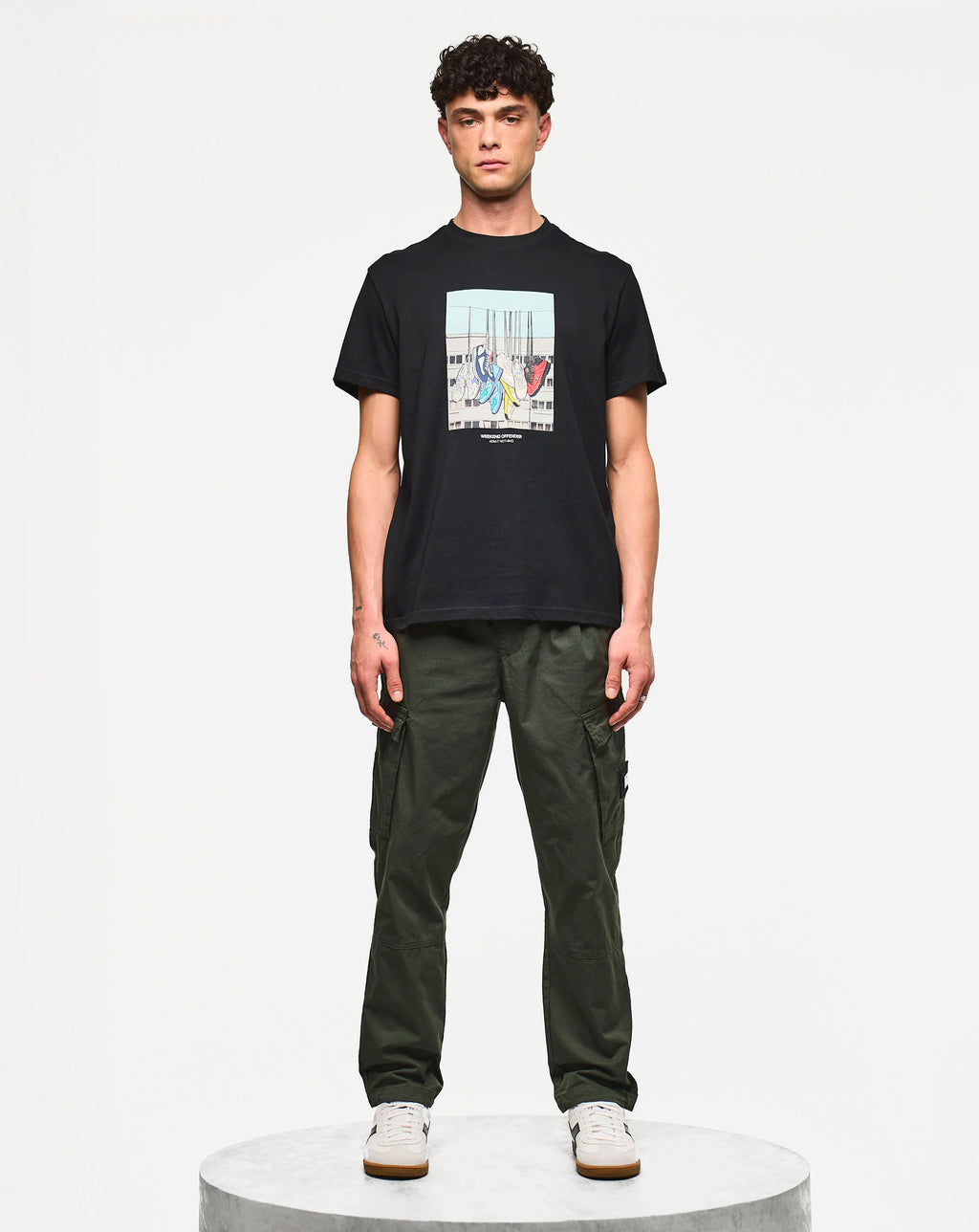 Weekend Offender Battle Lines T-Shirt Black