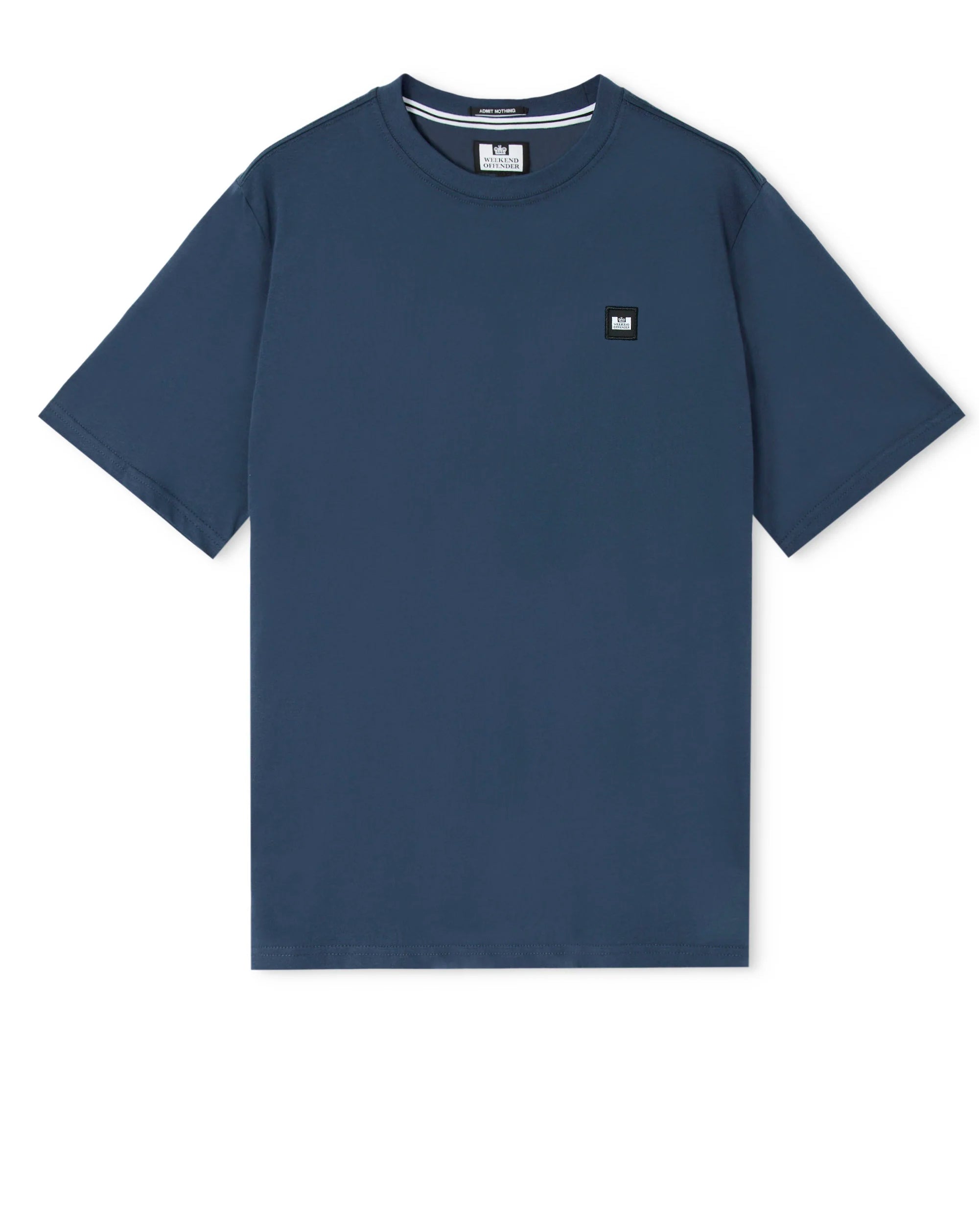 Weekend Offender Brooklands badge tee LAGOON BLUE