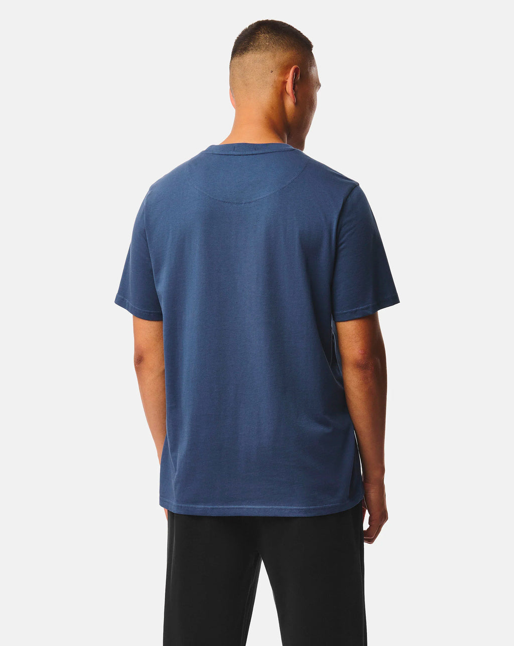 Weekend Offender Brooklands badge tee LAGOON BLUE