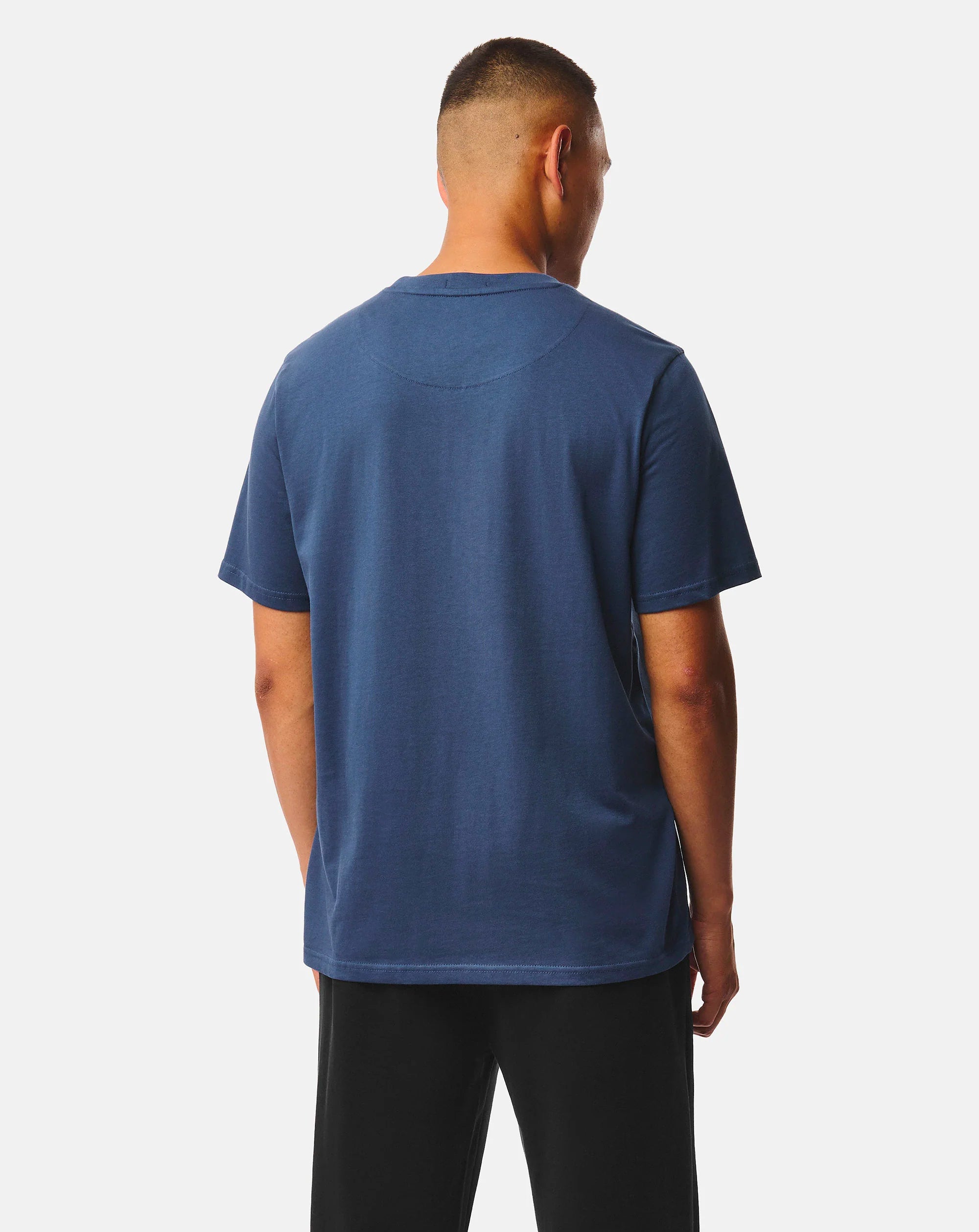 Weekend Offender Brooklands badge tee LAGOON BLUE
