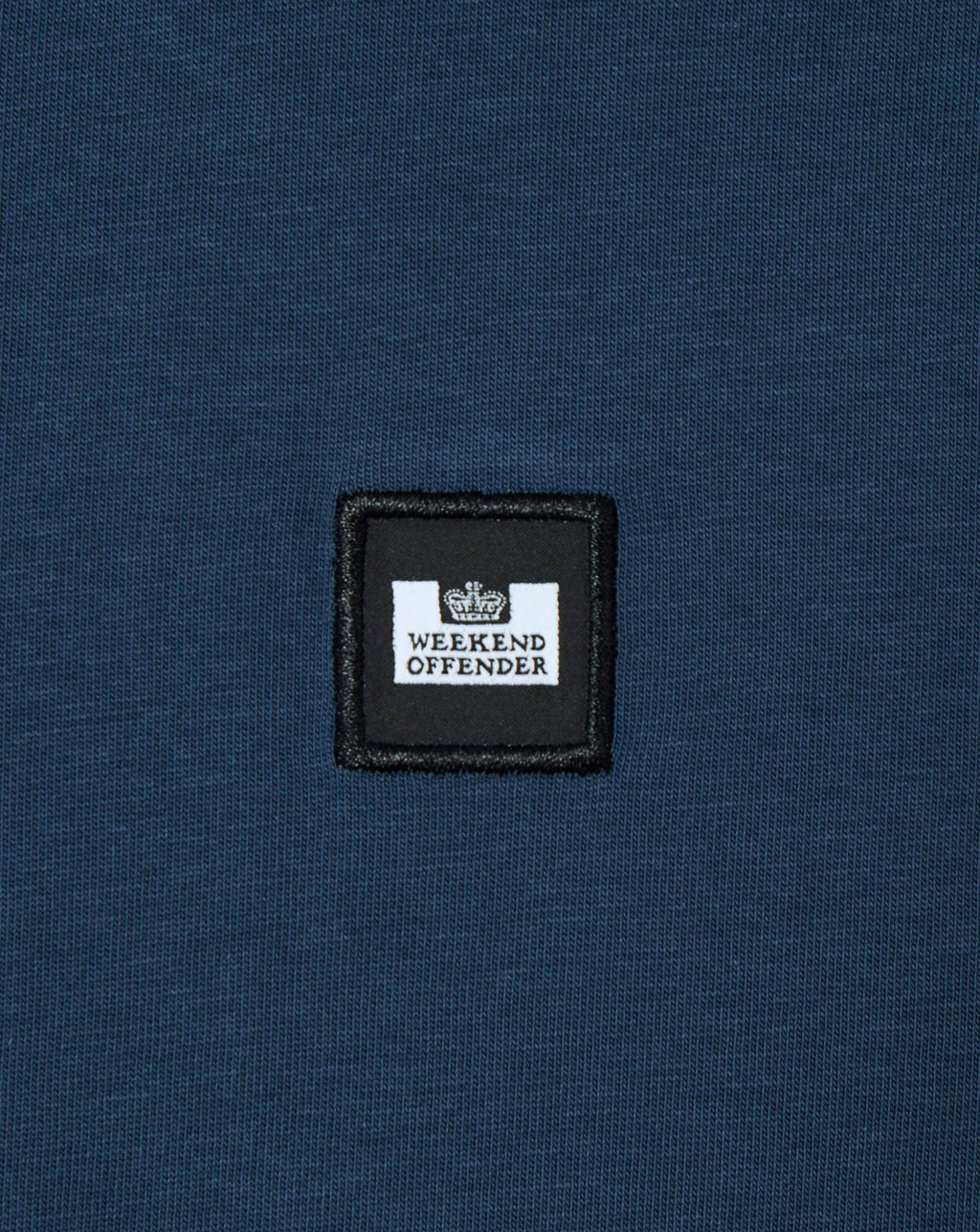 Weekend Offender Brooklands badge tee LAGOON BLUE