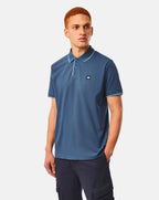 Weekend Offender Cadwell Tipped polo shirt LAGOON BLUE