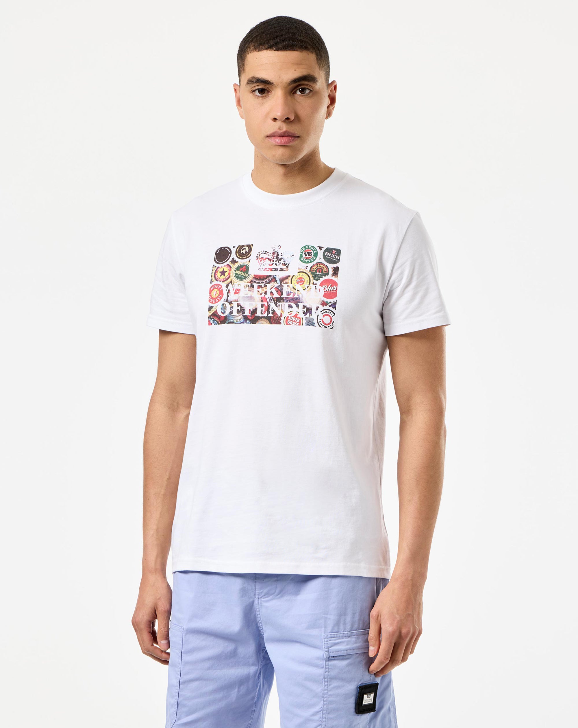 Weekend Offender Caps T Shirt White