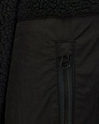 Weekend Offender Debden zip through fleece Hoodie BLACK