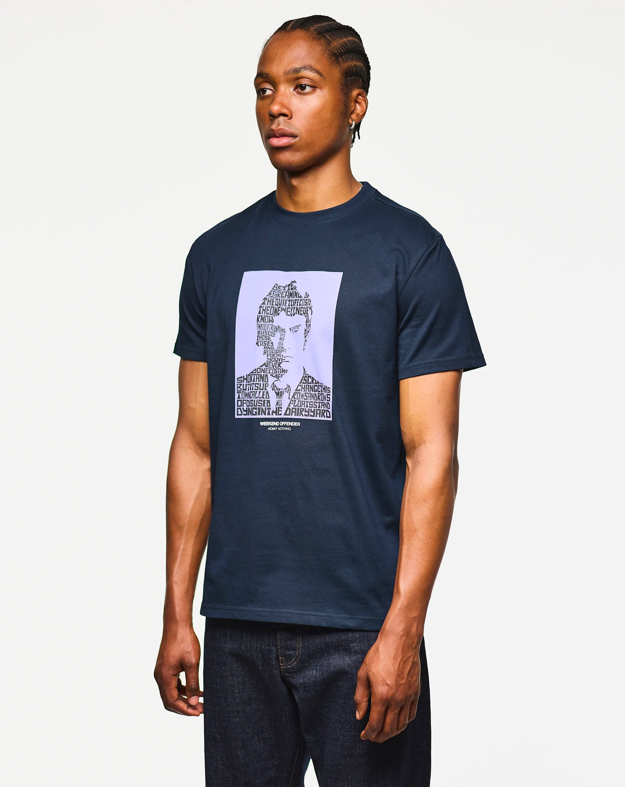 Weekend Offender Dreamin Graphic T-Shirt Navy