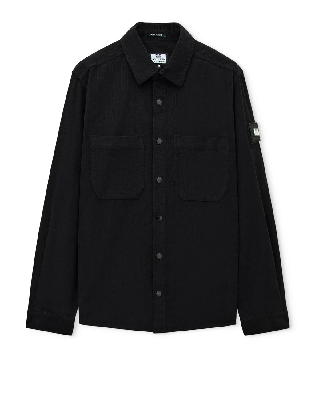 Weekend Offender Erding Cord shirt BLACK