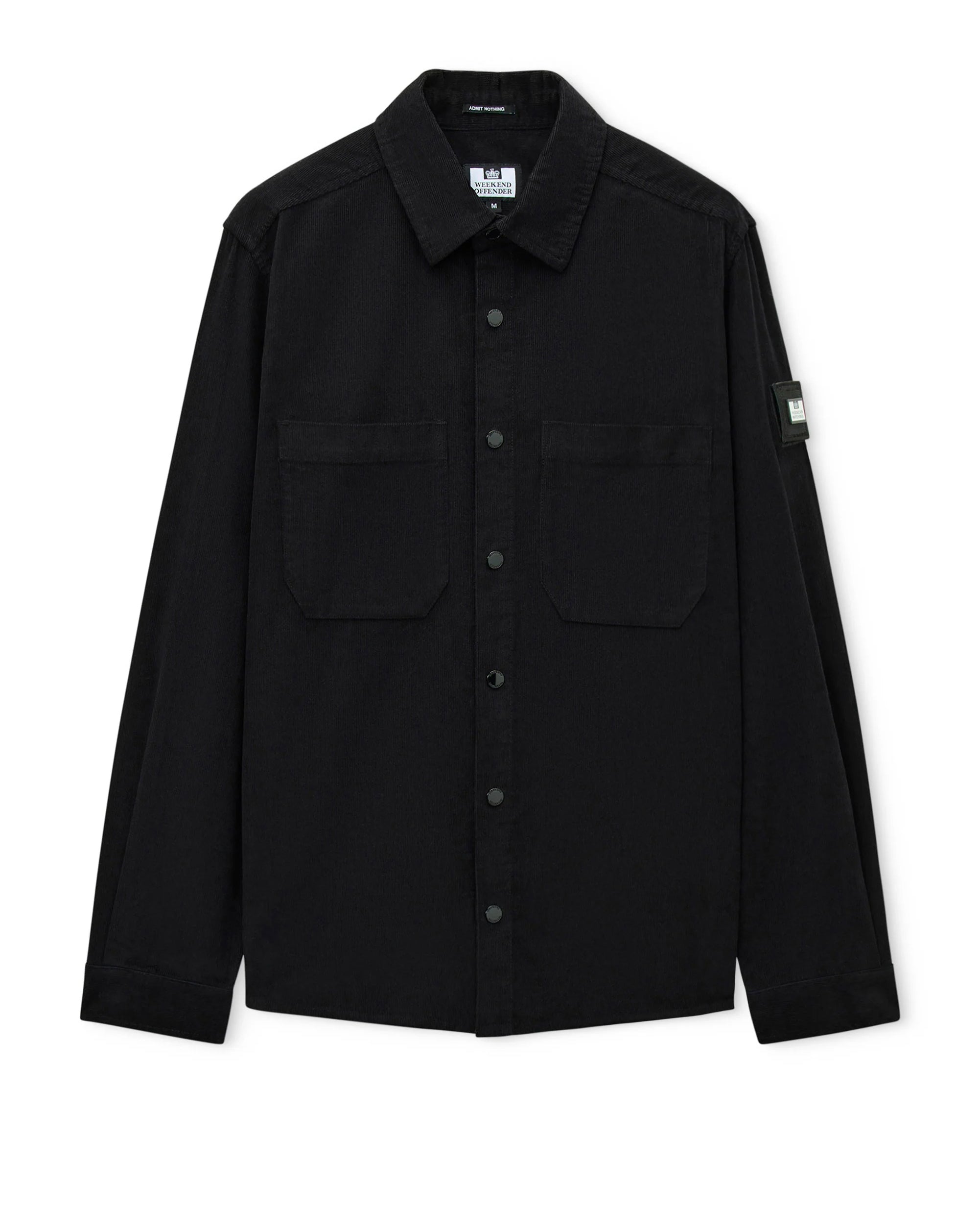 Weekend Offender Erding Cord shirt BLACK