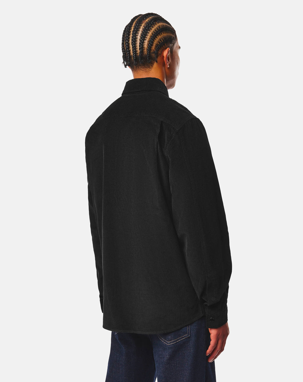 Weekend Offender Erding Cord shirt BLACK