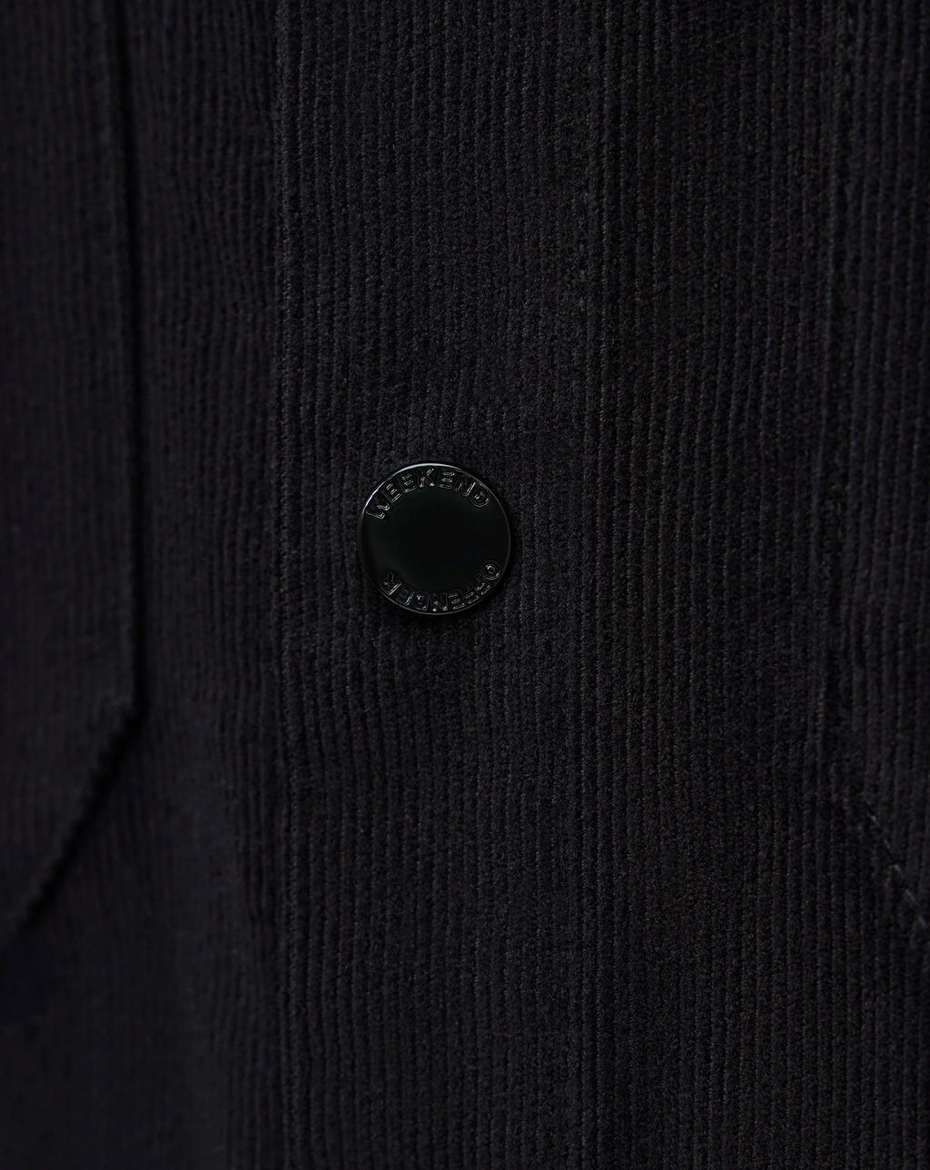 Weekend Offender Erding Cord shirt BLACK