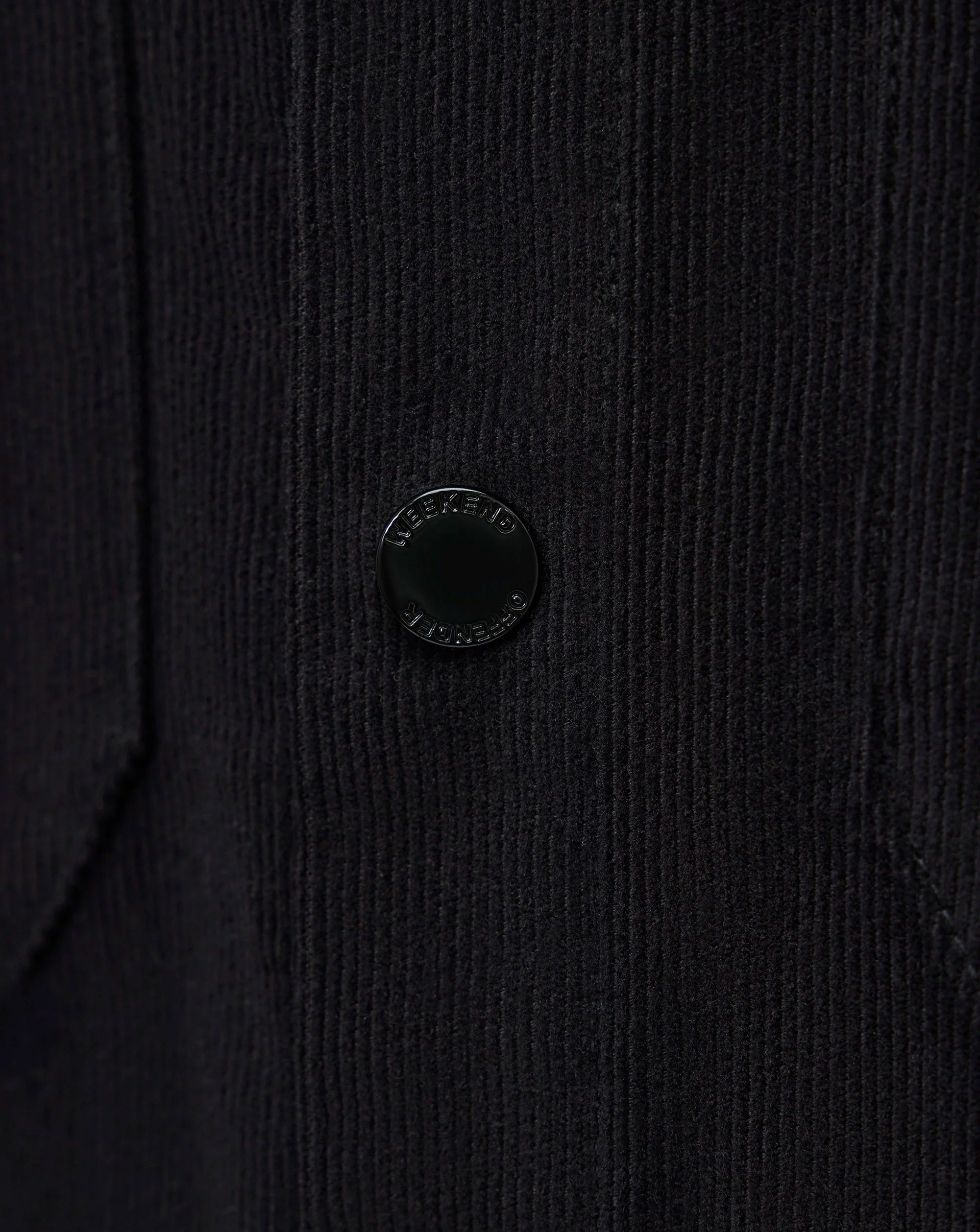 Weekend Offender Erding Cord shirt BLACK