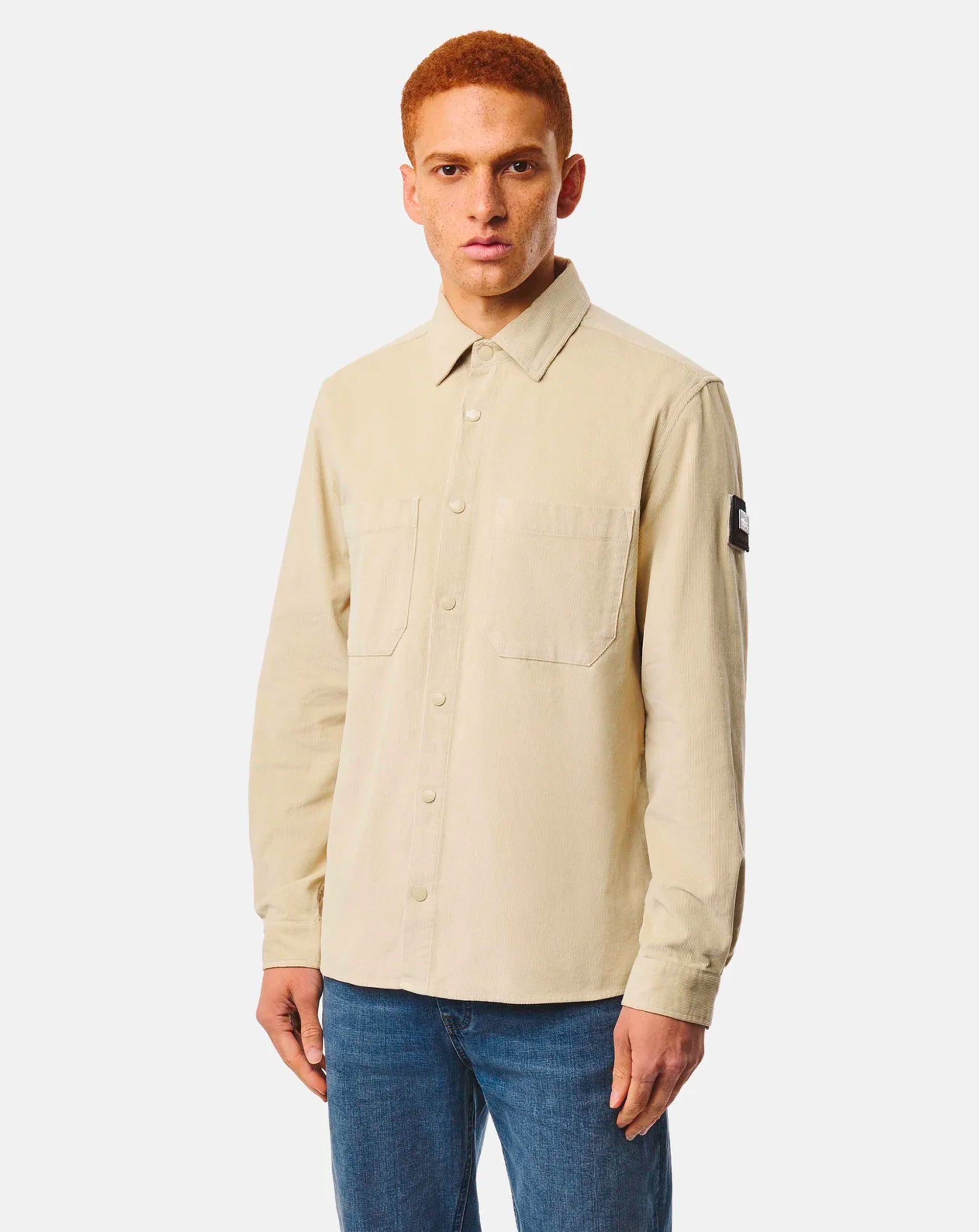 Weekend Offender Erding Cord shirt CALCIUM