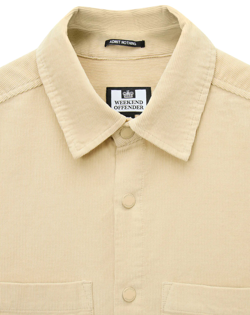Weekend Offender Erding Cord shirt CALCIUM