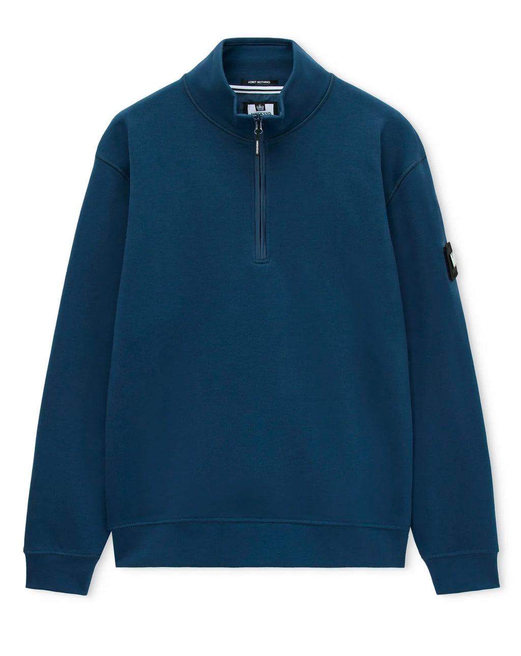 Weekend Offender Kraviz 1/4 Zip sweat top LAGOON BLUE