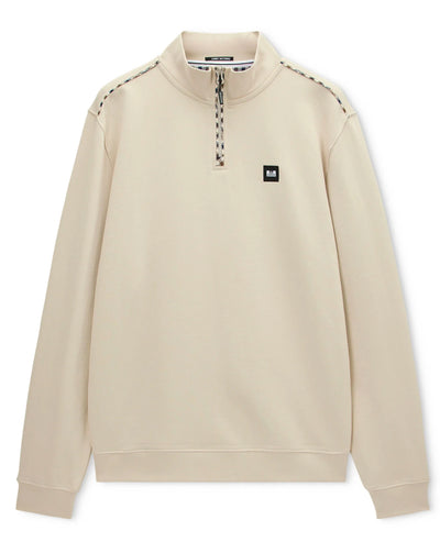 Weekend Offender Matisa 1/4 Zip Sweatshirt CEMENT