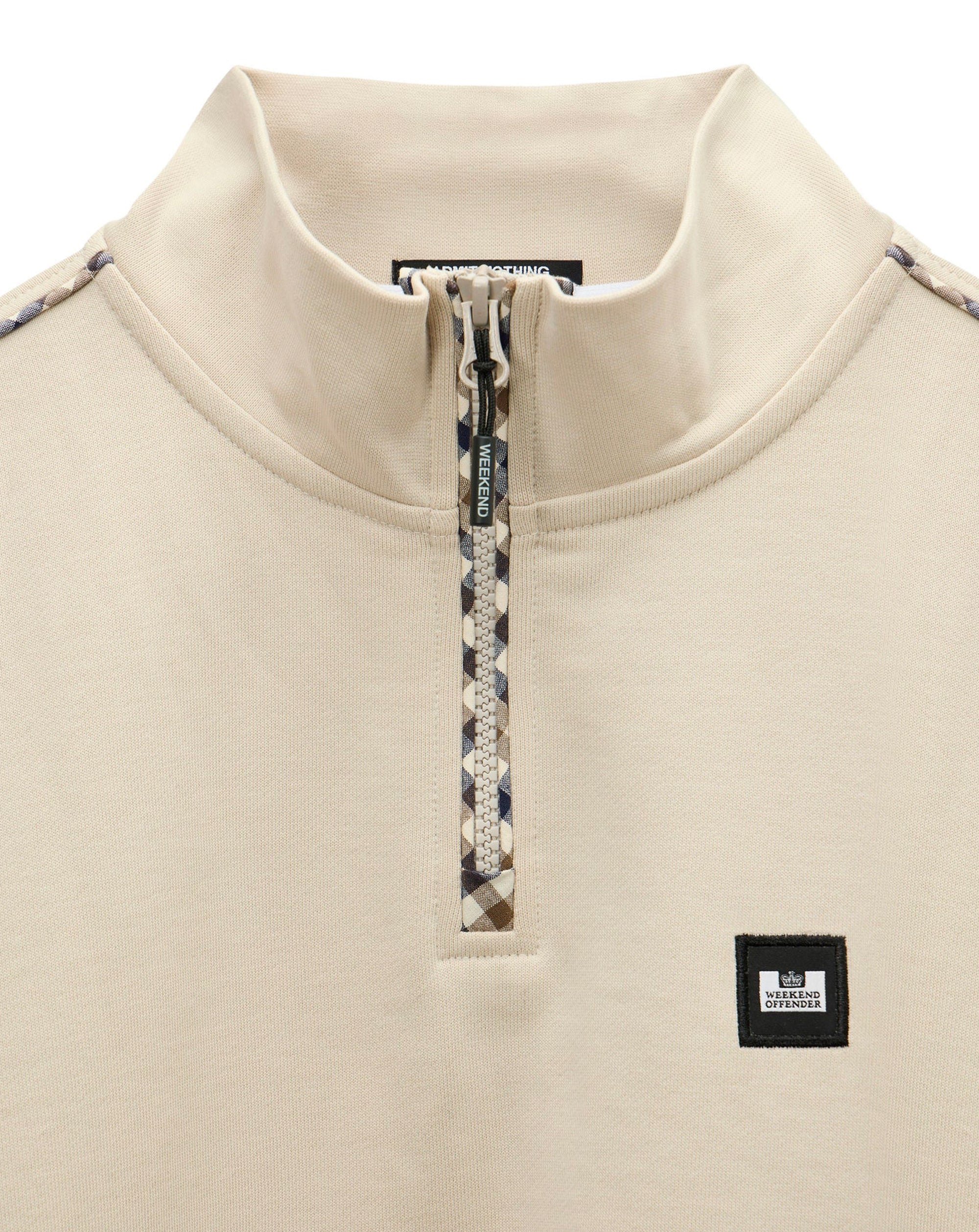 Weekend Offender Matisa 1/4 Zip Sweatshirt CEMENT