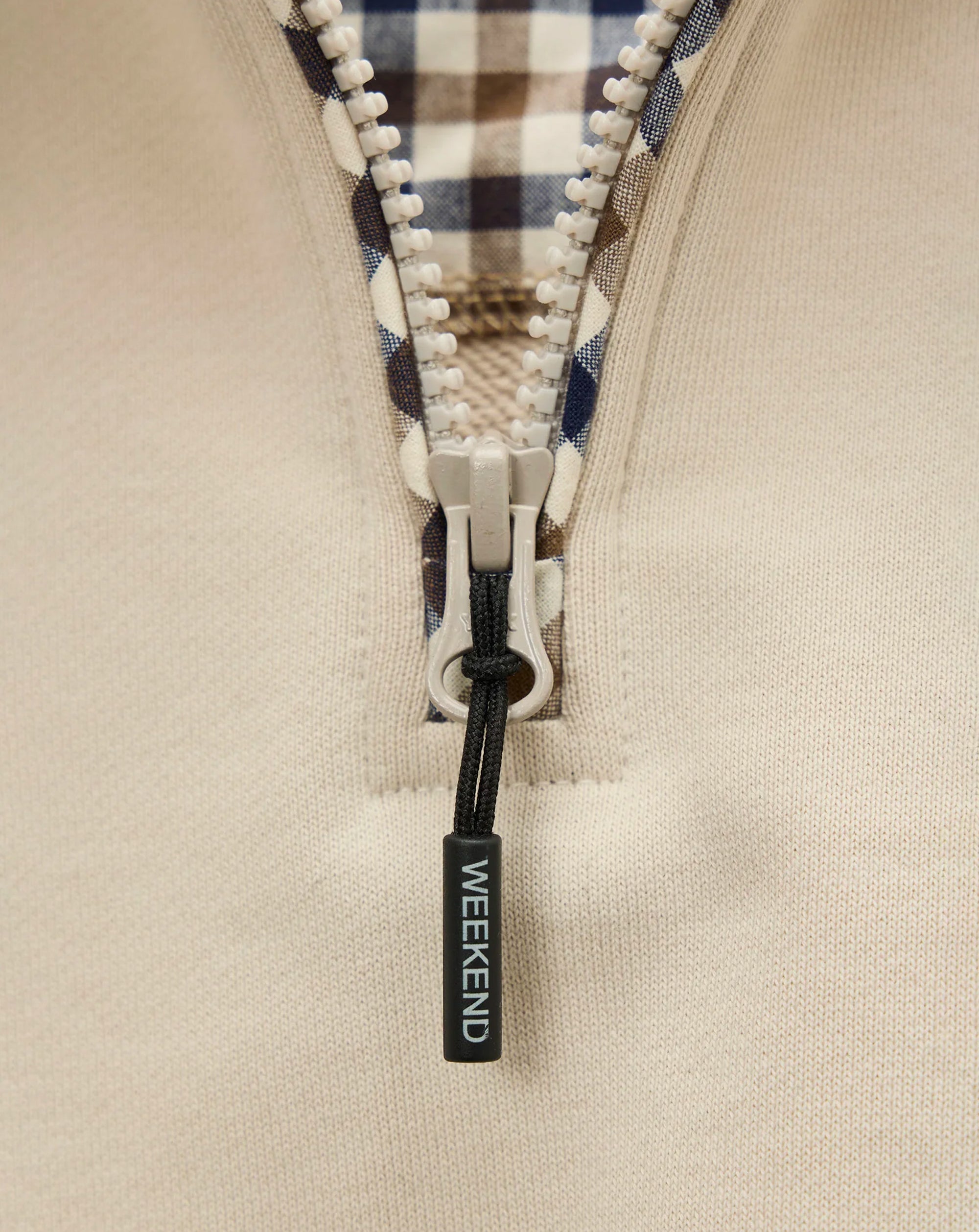 Weekend Offender Matisa 1/4 Zip Sweatshirt CEMENT