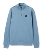 Weekend Offender Matisa 1/4 Zip With Piping Blue Shadow