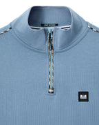 Weekend Offender Matisa 1/4 Zip With Piping Blue Shadow