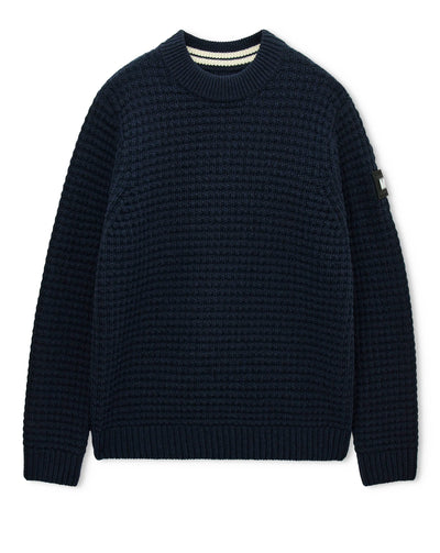 Weekend Offender Molson Chunky Mock Neck knit NAVY
