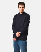 Weekend Offender Molson Chunky Mock Neck knit NAVY
