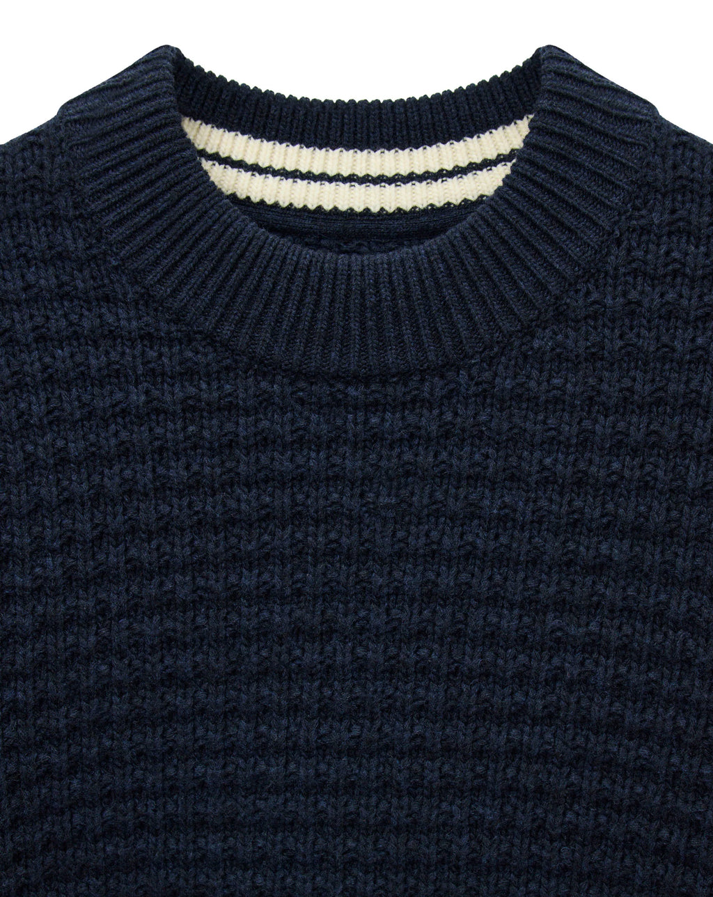 Weekend Offender Molson Chunky Mock Neck knit NAVY