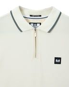 Weekend Offender Monti zip polo with parachute det Ghost Porpoise