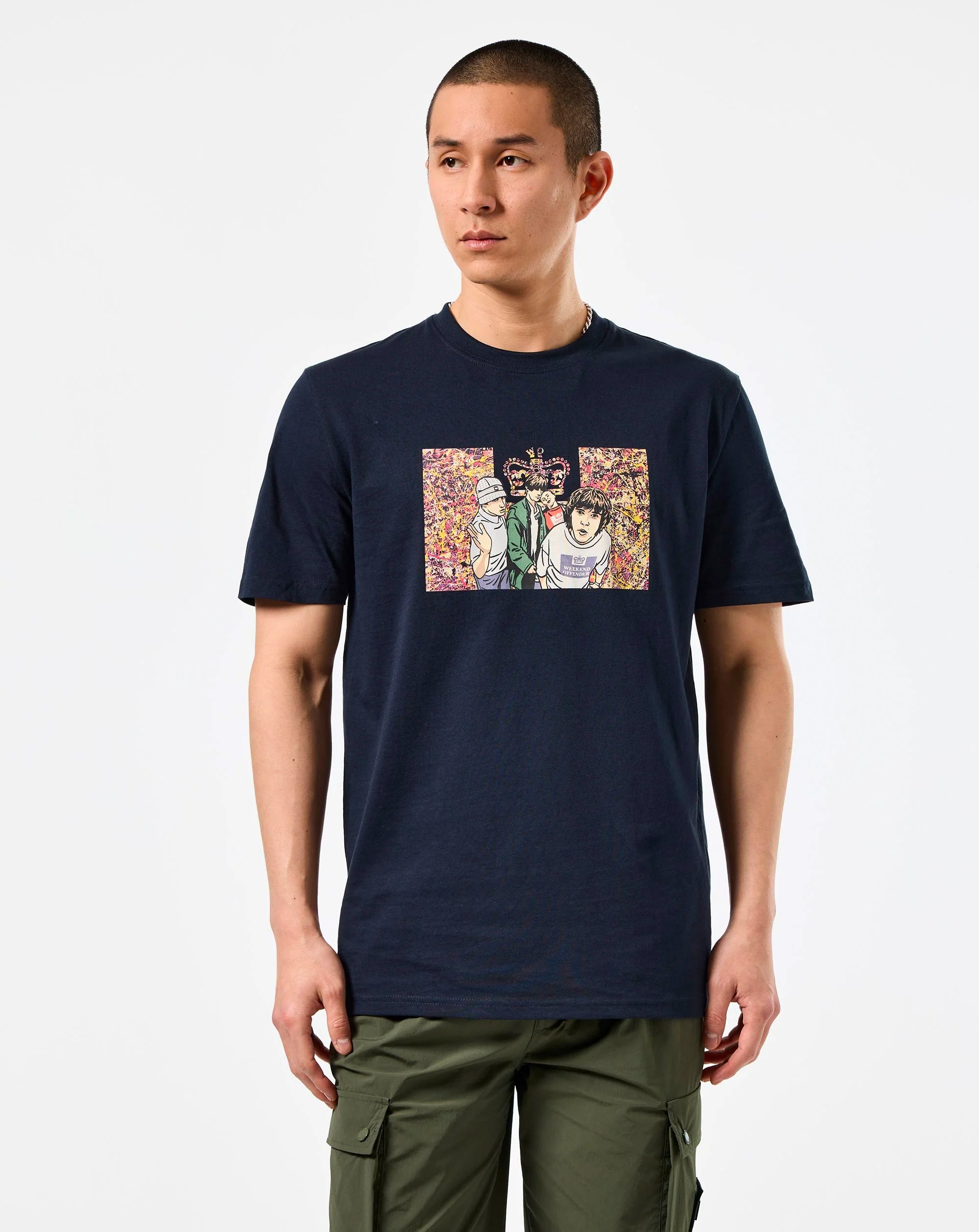Weekend Offender No5 T Shirt Navy