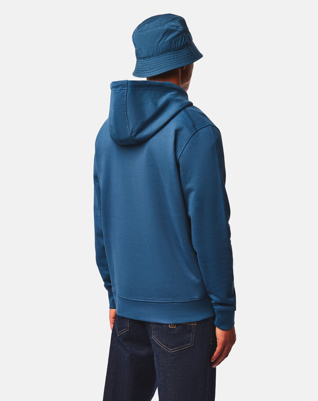Weekend Offender Oulton Overhead Hoodie LAGOON BLUE