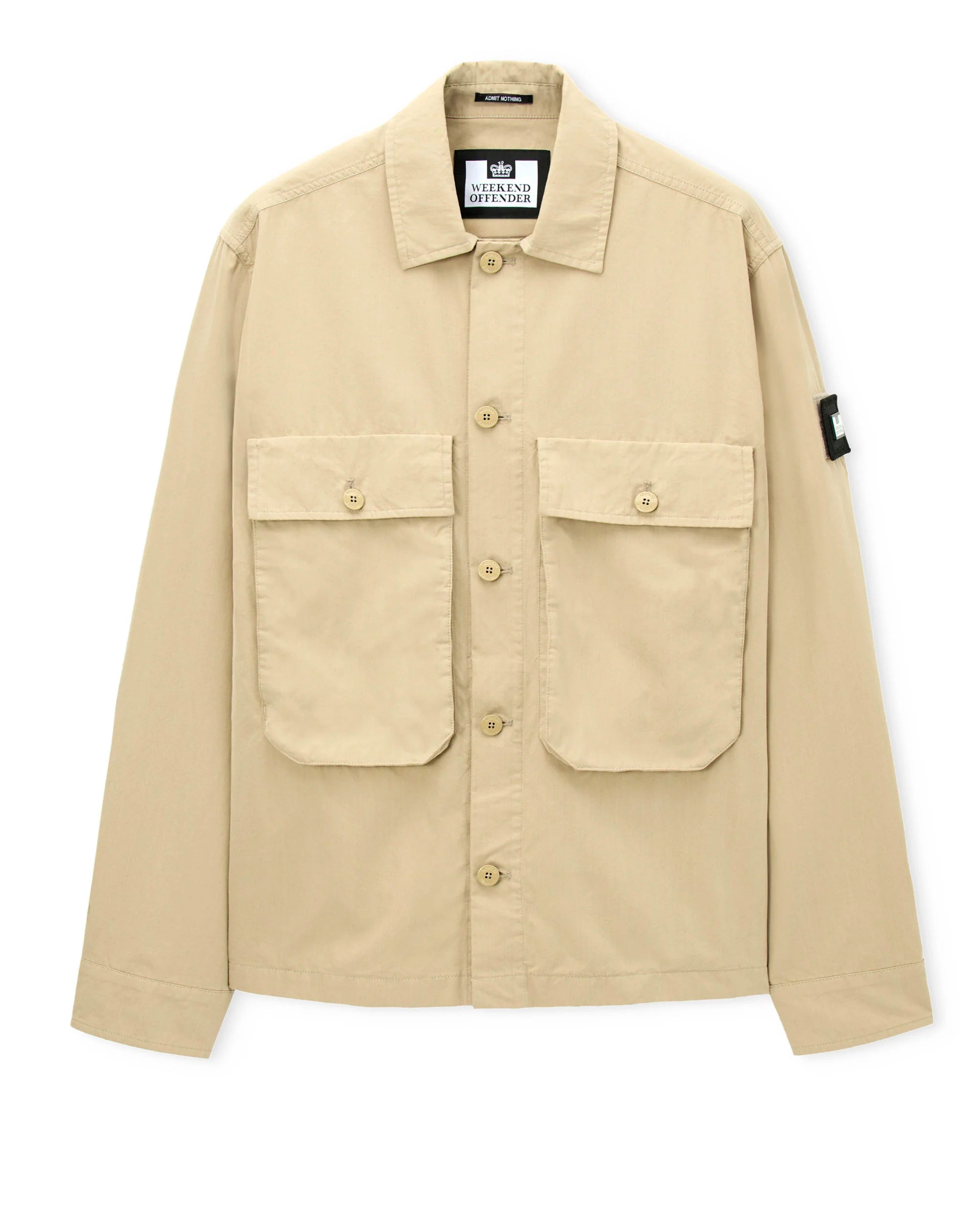 Weekend Offender Pancho relaxed overshirt STONE