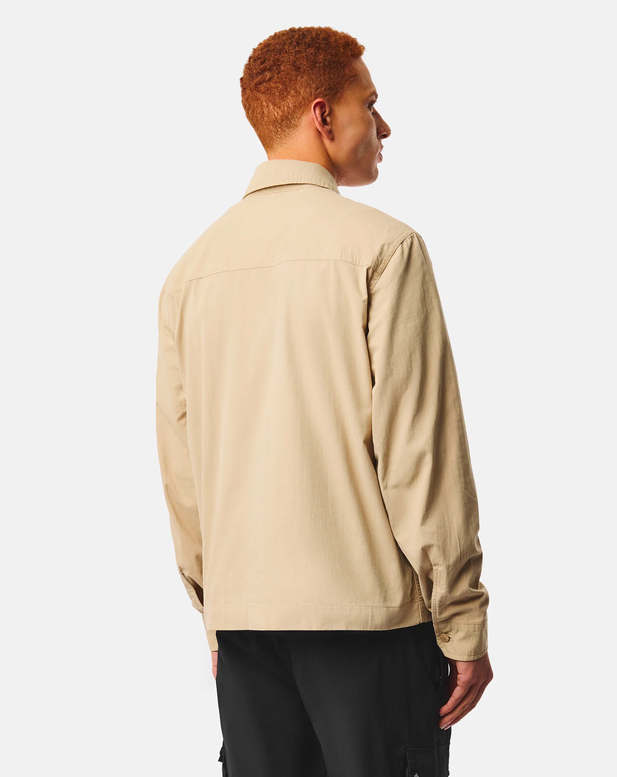 Weekend Offender Pancho relaxed overshirt STONE