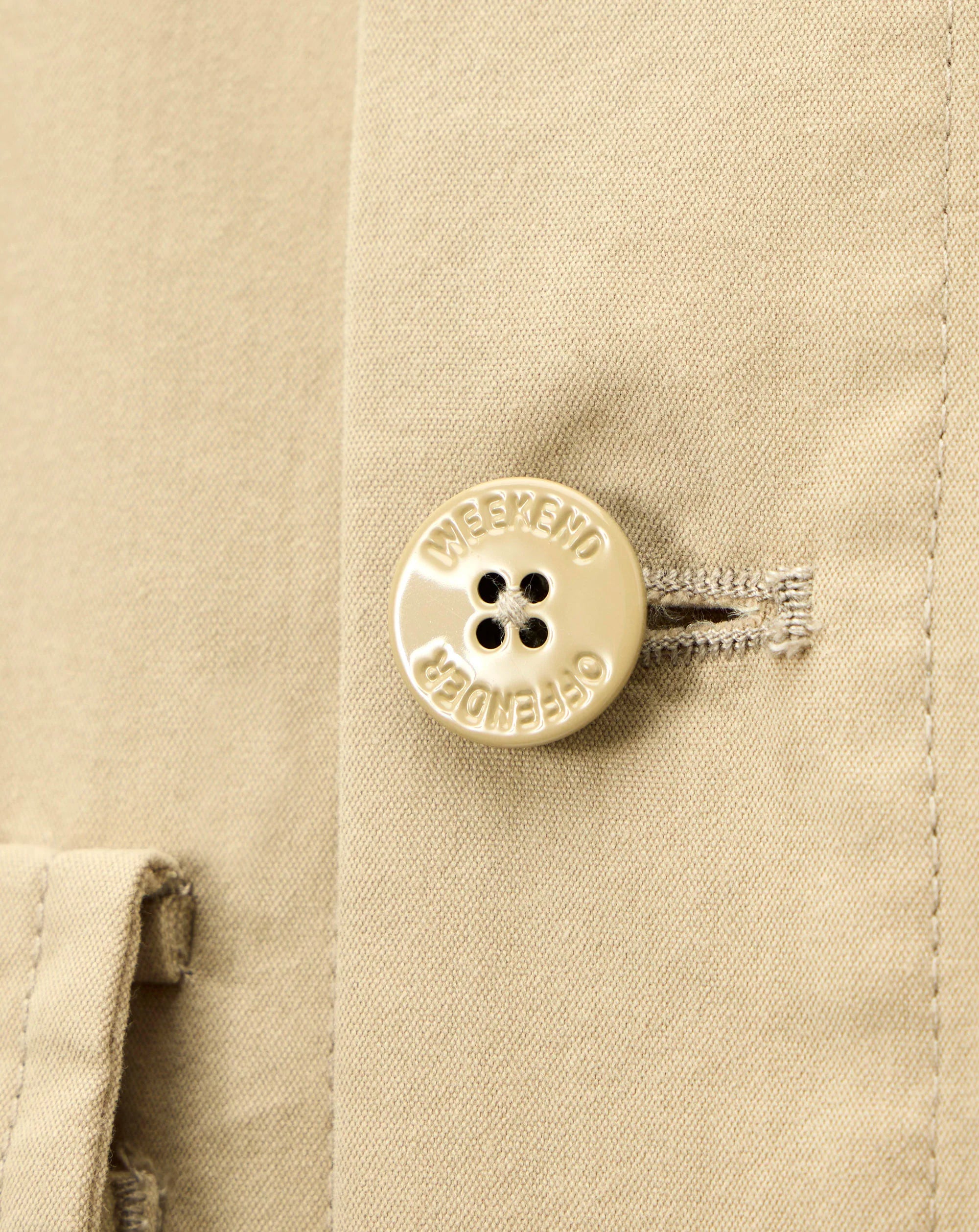 Weekend Offender Pancho relaxed overshirt STONE