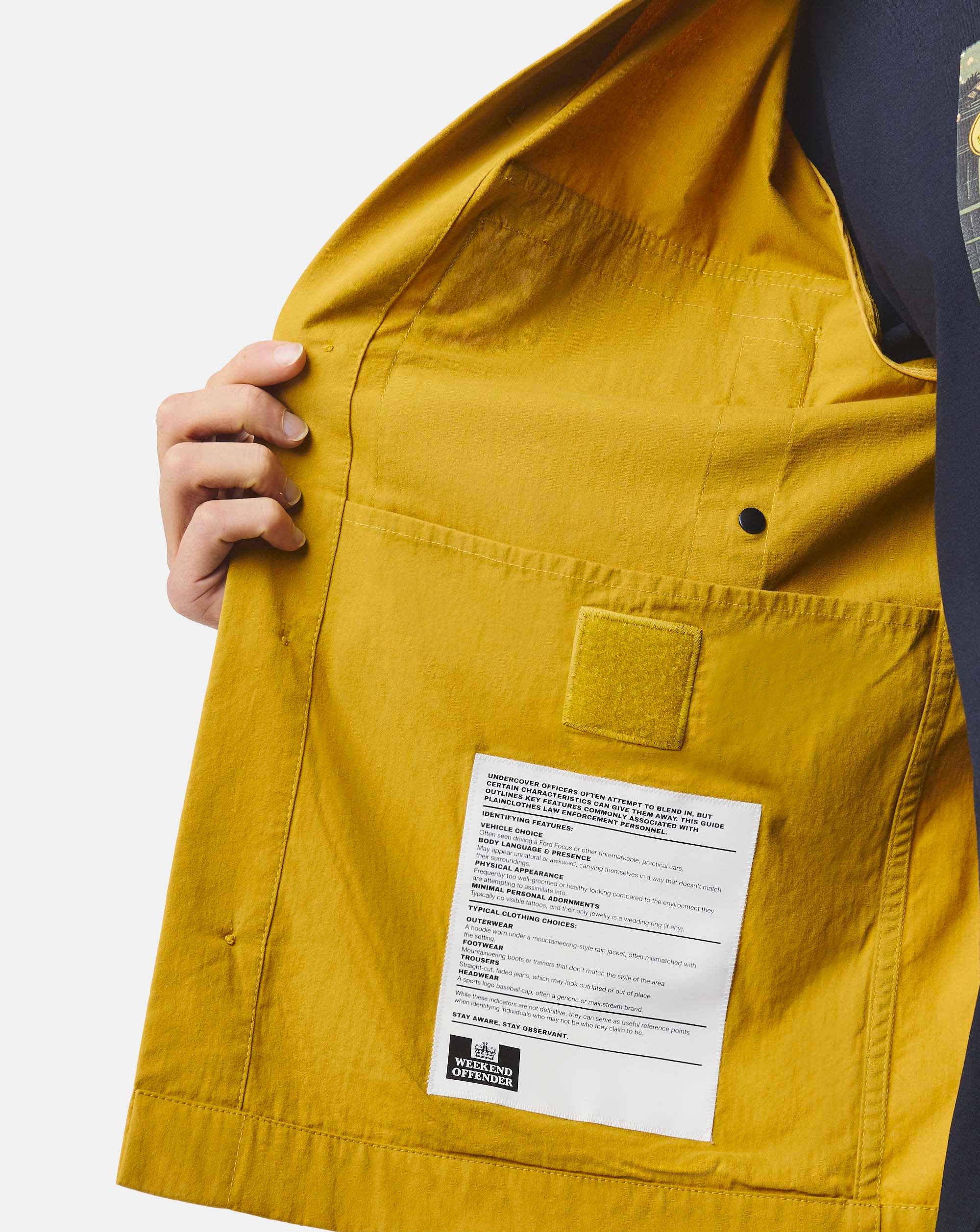 Weekend Offender Pancho relaxed overshirt Saffron