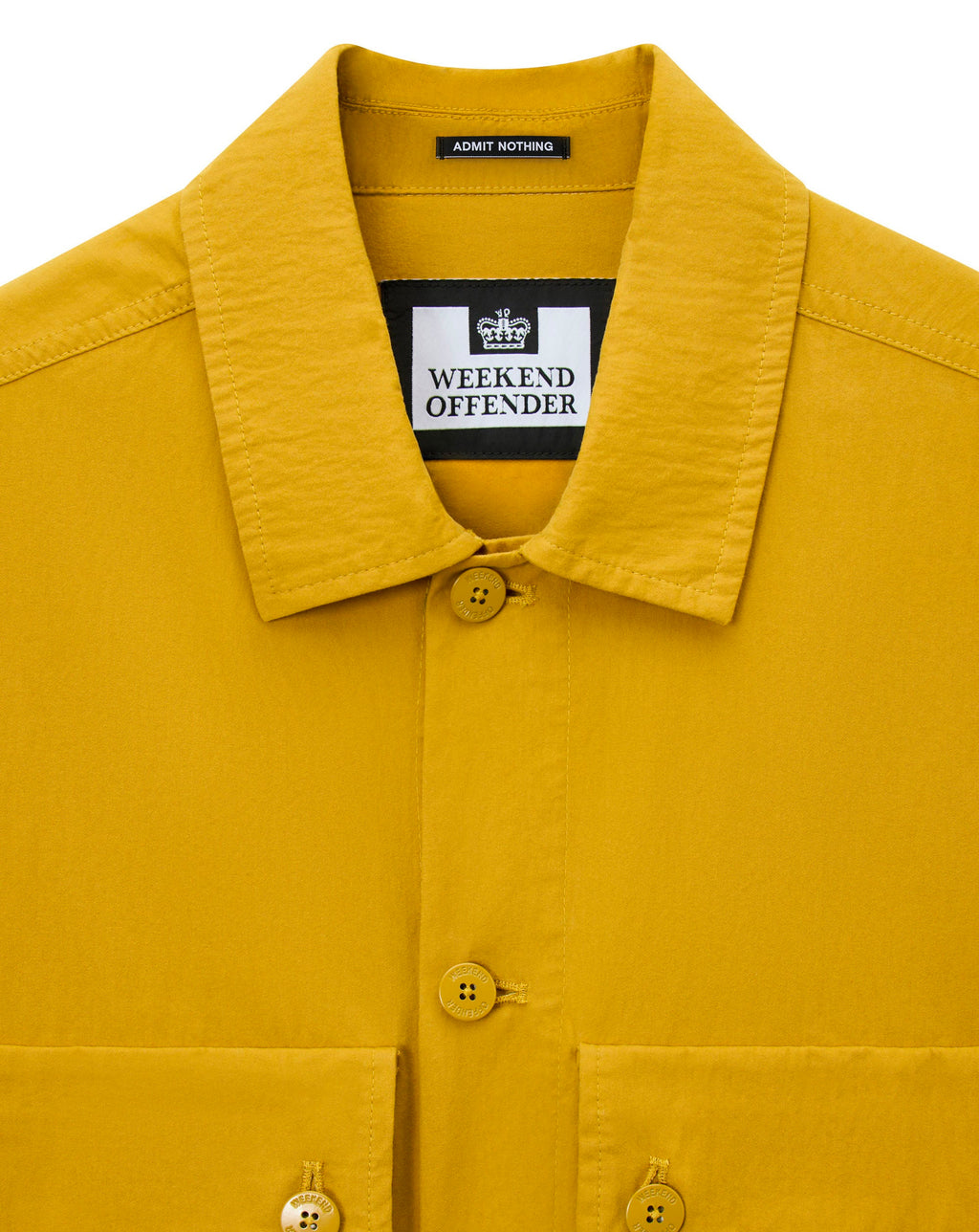 Weekend Offender Pancho relaxed overshirt Saffron