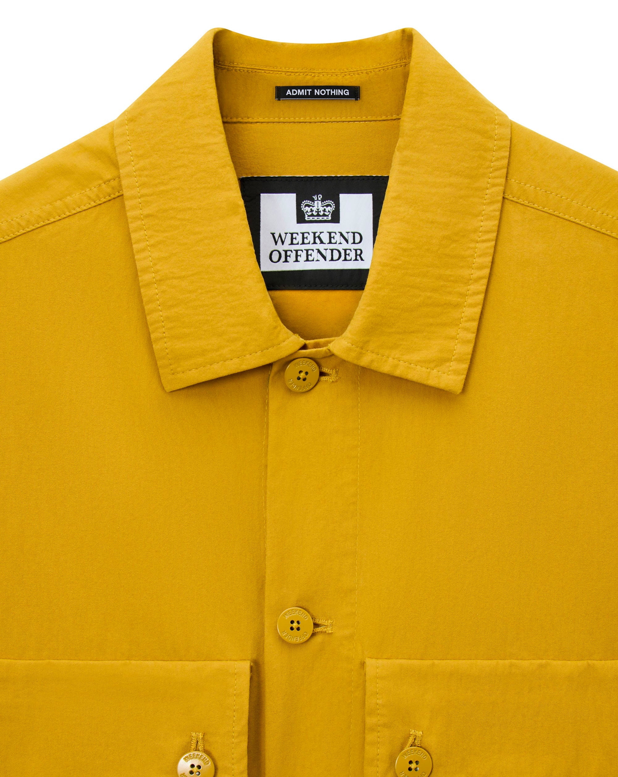 Weekend Offender Pancho relaxed overshirt Saffron