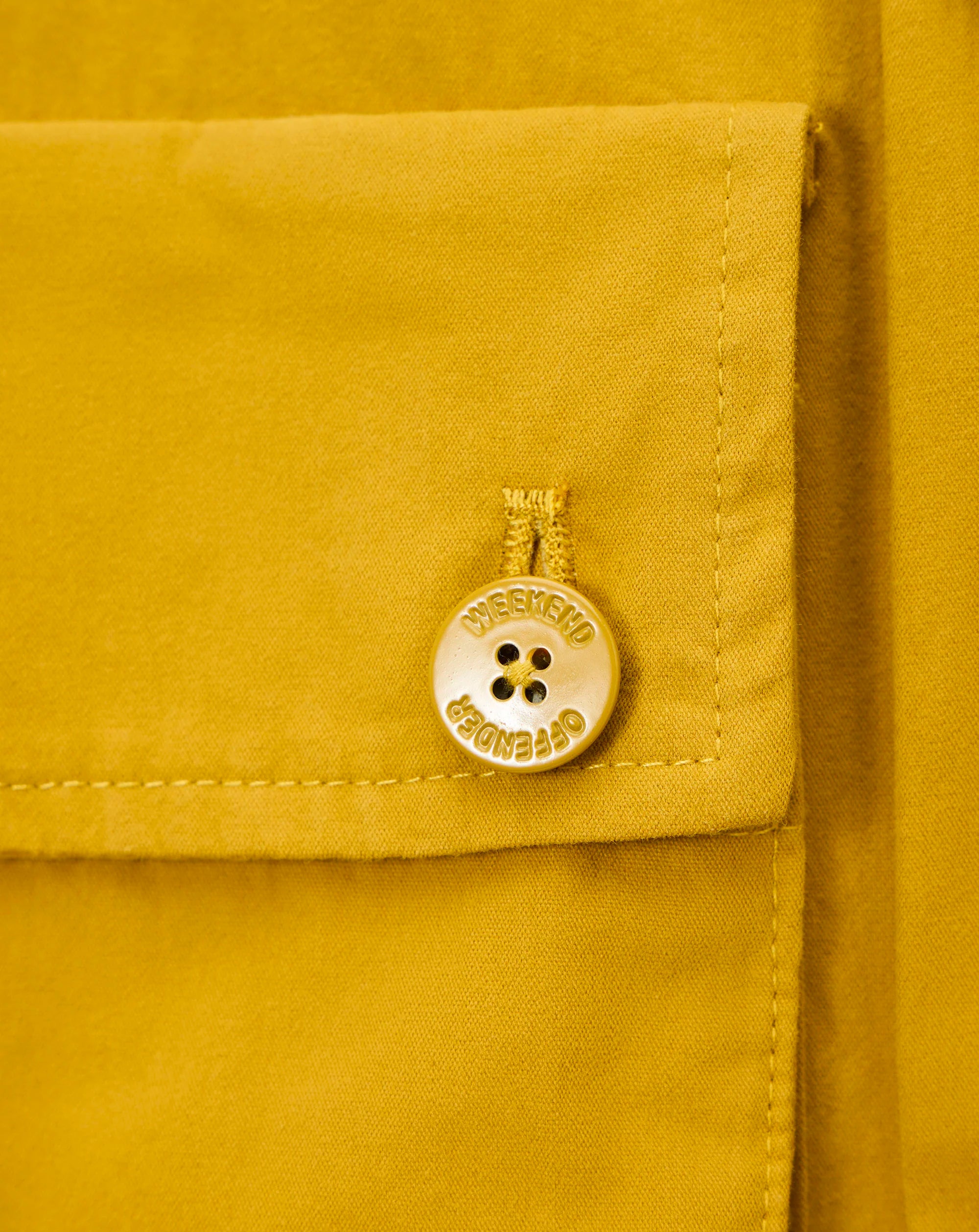 Weekend Offender Pancho relaxed overshirt Saffron