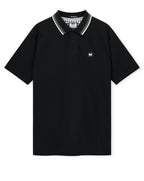Weekend Offender Rockhampton dash tipped polo BLACK